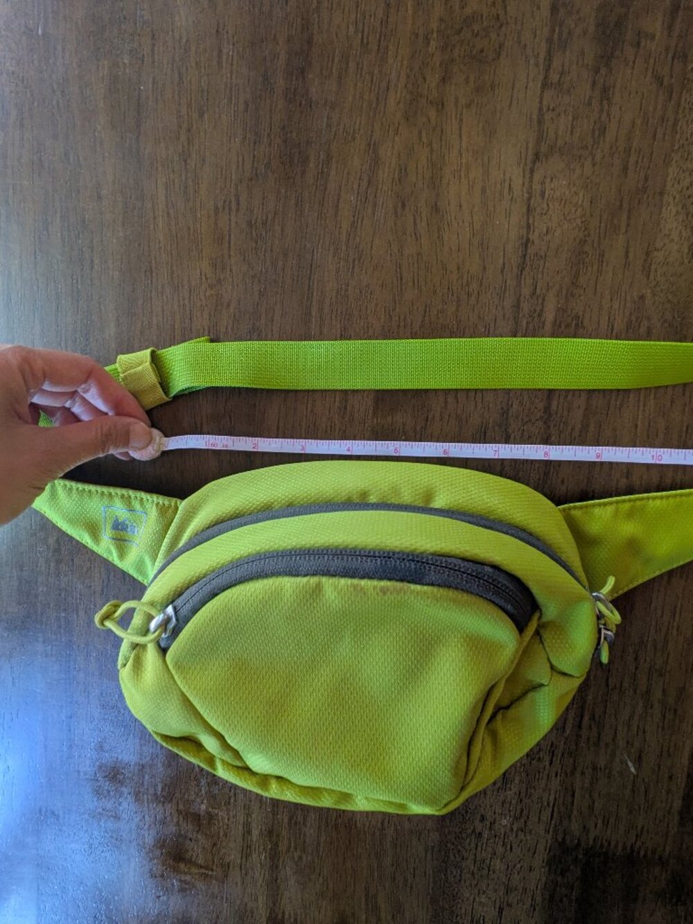 REI Bright Yellow Hiking Travel Fanny Pack Waist Belt Multi-Pocket Unisex